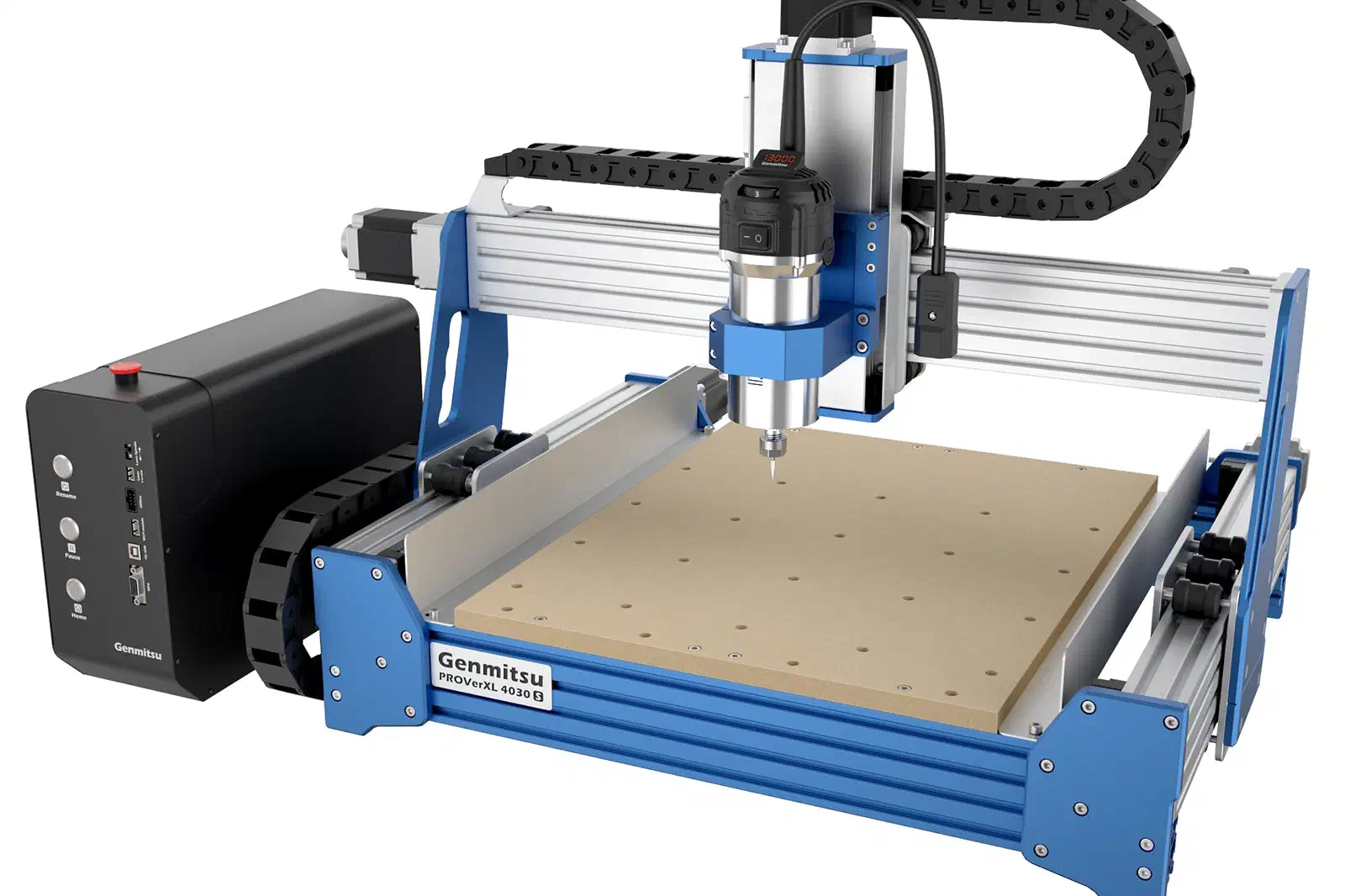 A SainSmart Genmitsu PROVerXL 4030S CNC machine.