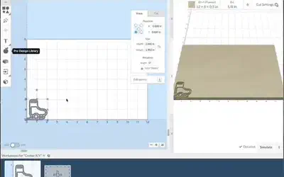 Setting work zero at the center of the material in Easel