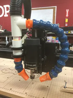 Loc Line dust collection system for X-Carve