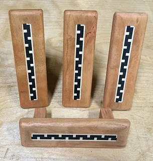 Drawer Pulls with Inlay Detail.