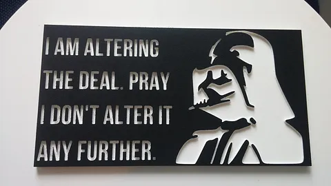 Darth Vader Sign