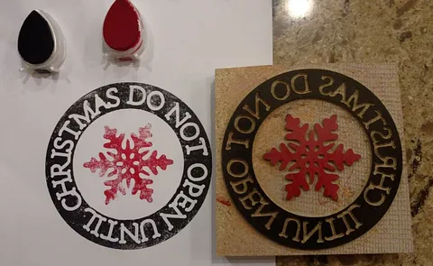 "Do Not Open Until Christmas" Stamp