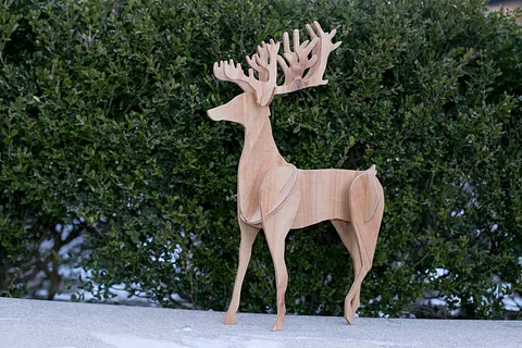 3D Reindeer (0.125" Thick)
