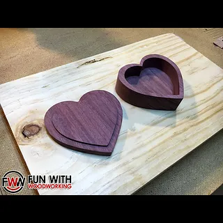 Heart shaped box with lid