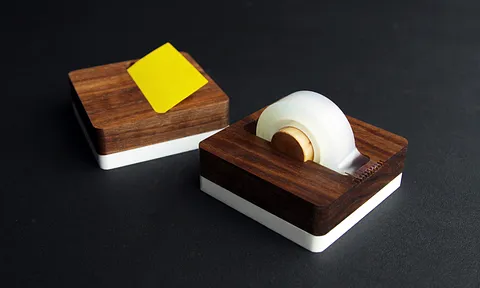 Post-It and Tape Dispenser