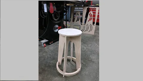 Remake of "DIRESTA Wood Stool "