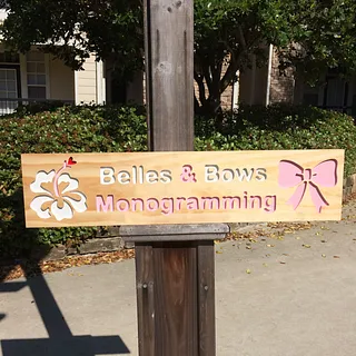 Belles & Bows Monogramming