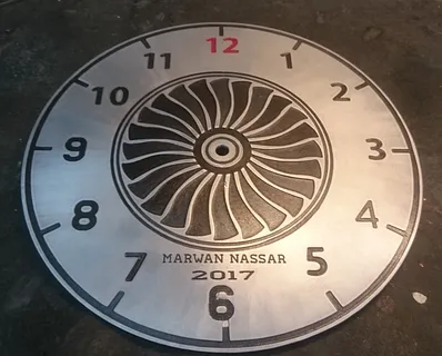 Jet compressor wheel clock