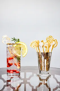 Flower Swizzle Sticks