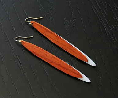 Padauk Earrings