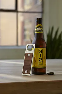 Bottle Opener in wood and aluminum