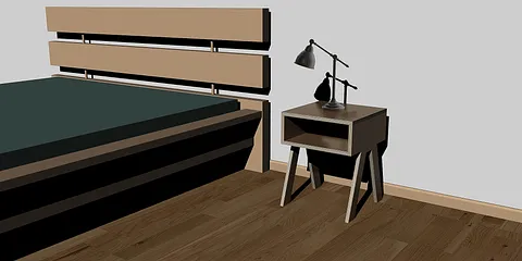 Plywood Nightstand