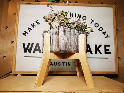 Mid Century Modern Planter Stand