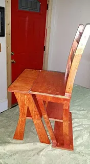  Library stool (all parts).