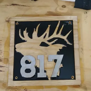 address plate