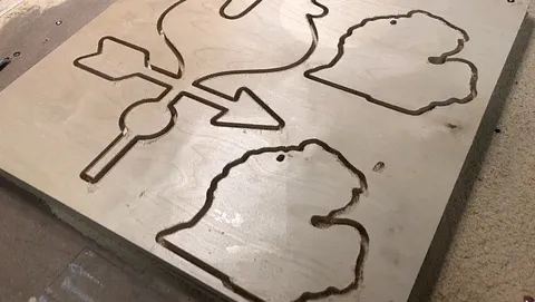 Windmill chicken and michigan cutouts