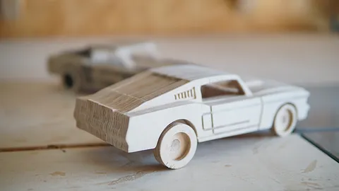 Wooden Ford Mustang