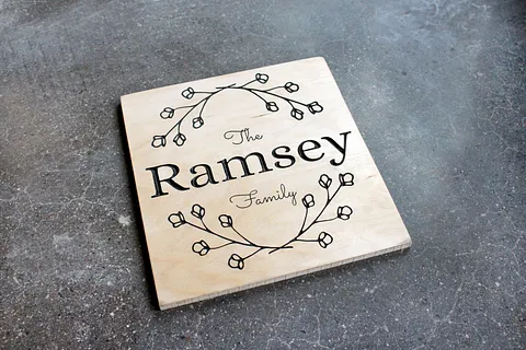 Customizable Family Sign 