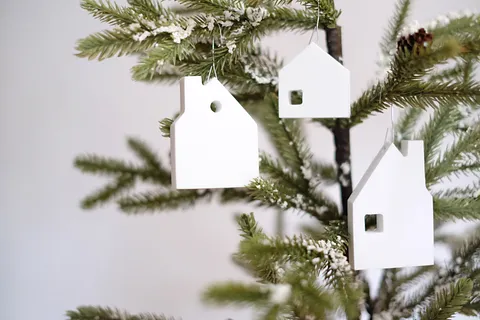 House silhouette ornaments