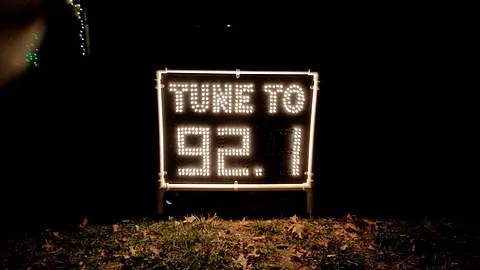 Christmas Display Frequency Sign