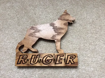 German Shepherd Key Rack