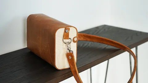 Wood and Leather Bag