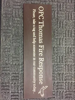 OPC Thomas Fire Response Sign