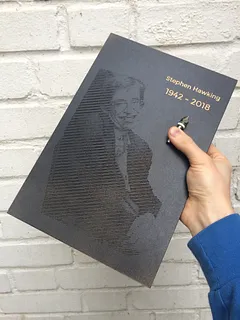 Stephen Hawking photovcarve