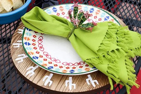 Carved Wood Table Chargers