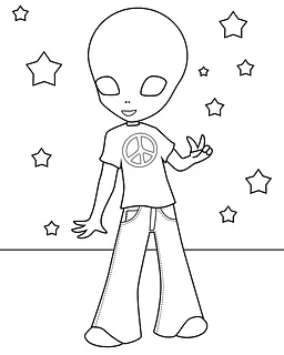 Alien in Jeans