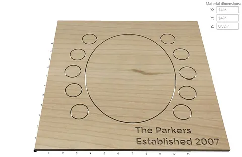 Silver Dollar 10 year anniversary frame