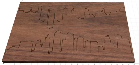 Dual Cities End Table