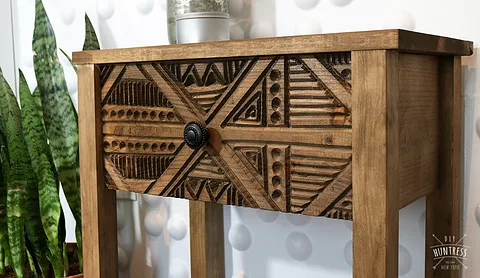 Mudcloth Inspired Drawer Front