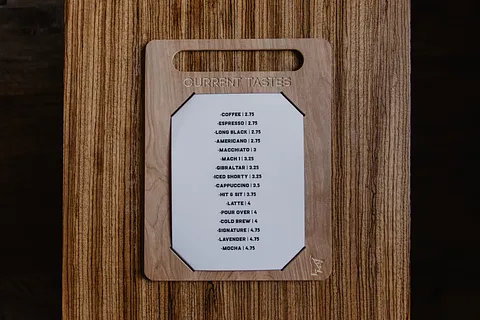 Coffee Shop Menu Board