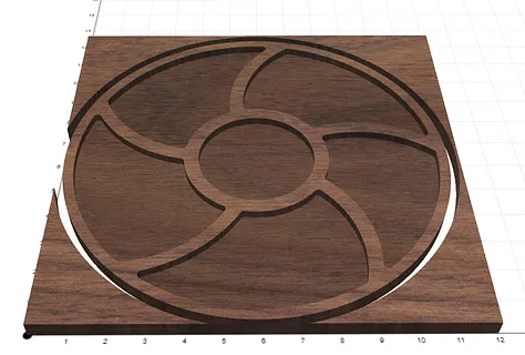 Round 6 Compartment Serving Tray