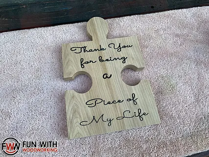 Puzzle piece plaque