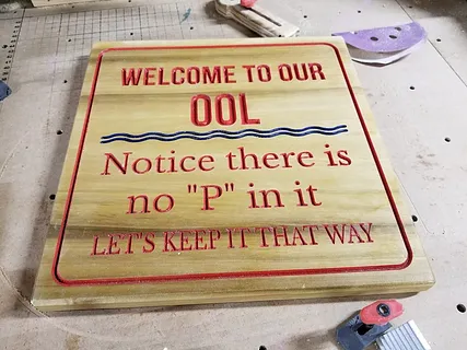 No "P" in pool please