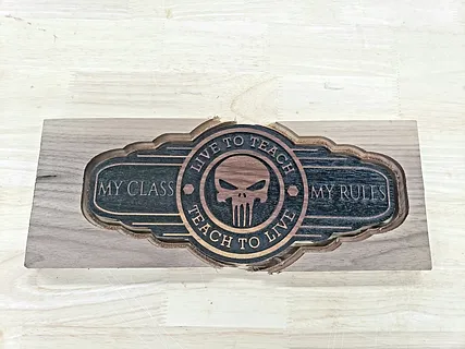 Punisher Teacher Sign - Pocketing