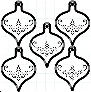 Ornament Christmas oblong