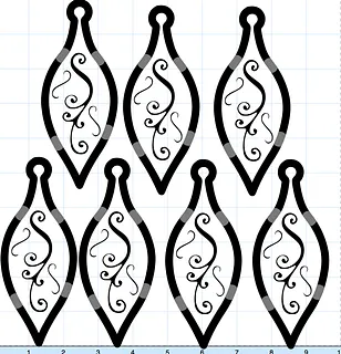 Christmas Ornament oblong 2