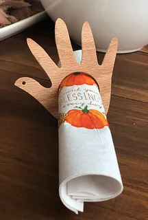 Hand Turkey Napkin Rings