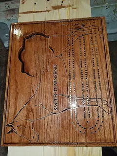 Horse cribbage Board 