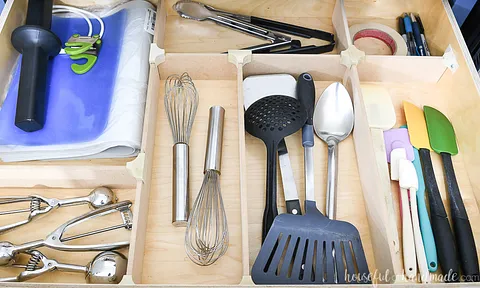 Drawer Organizers with Wood Clips