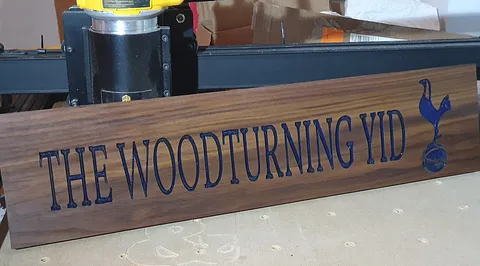 Woodturning sign