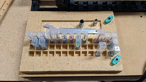 simple wrench and bit board