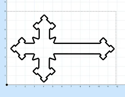 Barton 12in Gothic Cross TwoPass