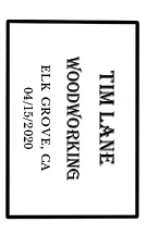 Tim Lane WoodWorking LOGO