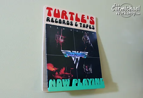 Vinyl Record Now Playing Rack