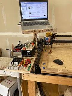 Laptop Stand, Clamp and Bit Storage