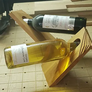 support pour bouteille de vin